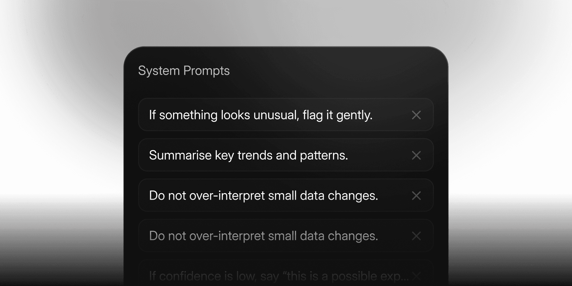 Behaves like you want Behaves like you want